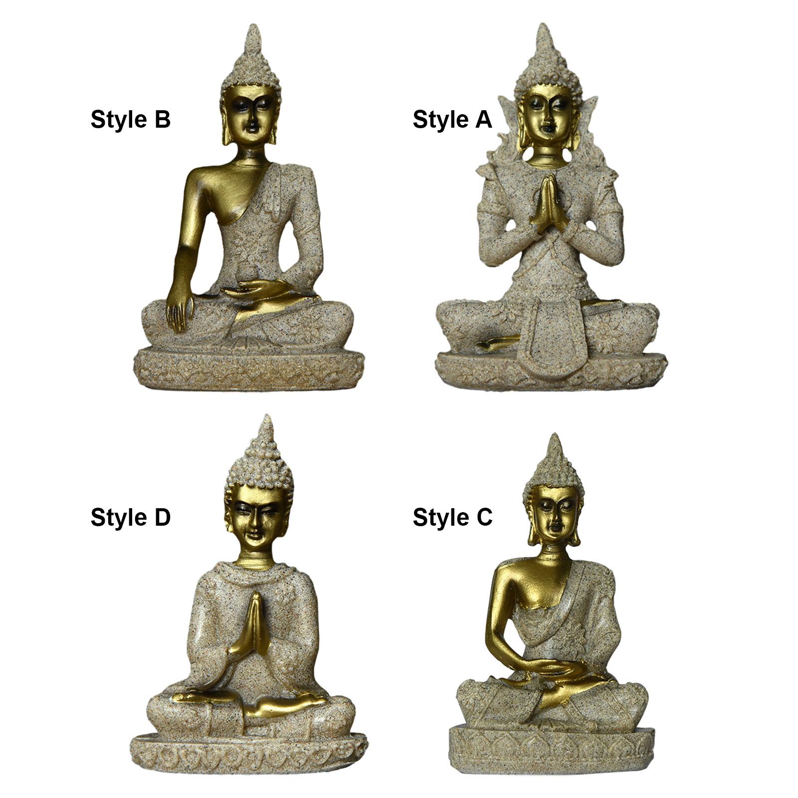 Resin Art Work - Statua di Buddha in resina antica,