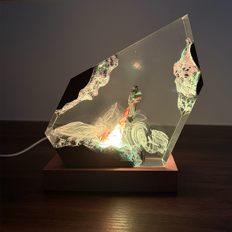 Resin Art Baby - Lampada da Tavolo in Resina a