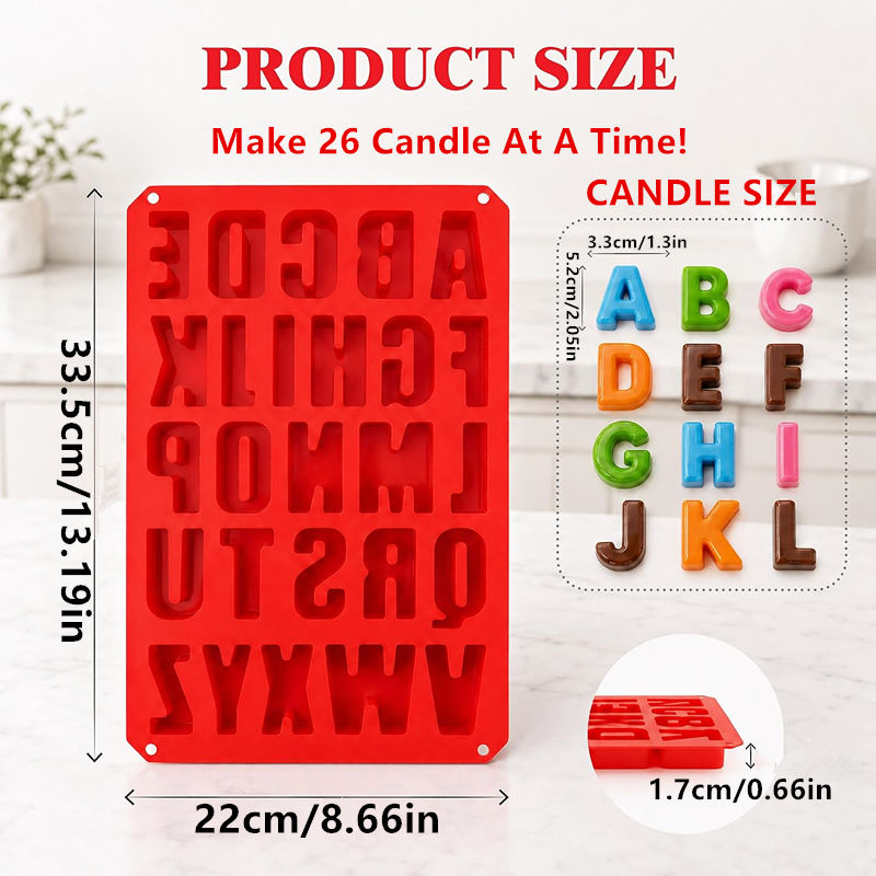 Stampo in silicone per candele - Resin Art Alphabet recensione e prezzo